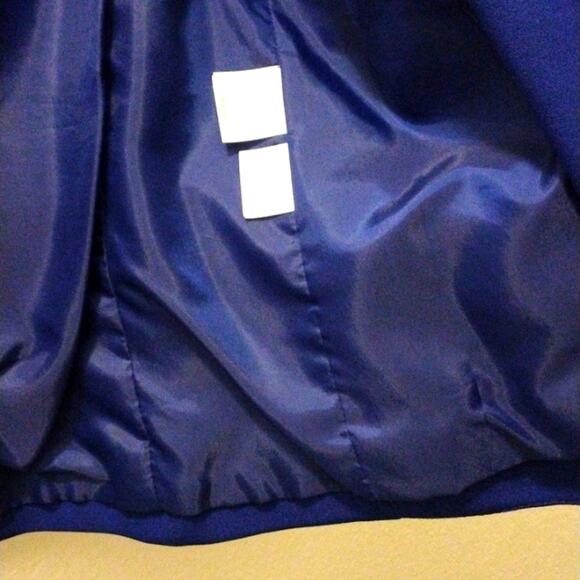 Jones Studio Career Blazer Jacket Sz 6 Petite Blue Office Career Boss Boardroom - Picture 11 of 12